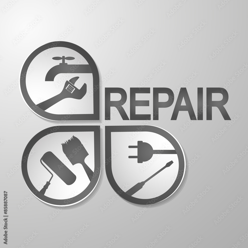 Symbol for repair vector de Stock | Adobe Stock