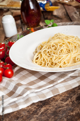 Italian pasta plate