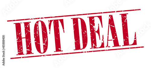 hot deal red grunge vintage stamp isolated on white background