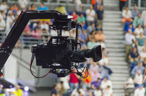 Tv camera hanging