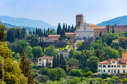 Basilica San Miniato al Monte in Florence, Italy photo