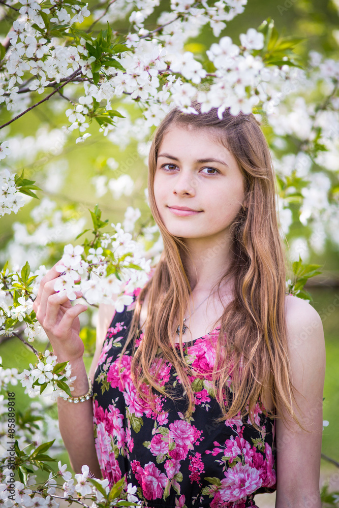 Girl in the garden Girl in the garden
