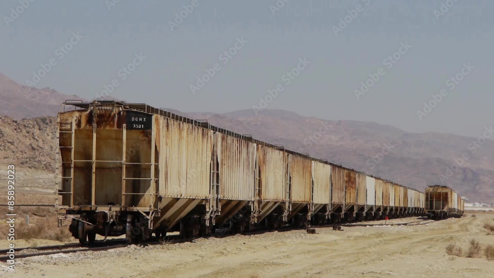 Mining Industrial Train in the Desert Mining Industrial Train in the Desert