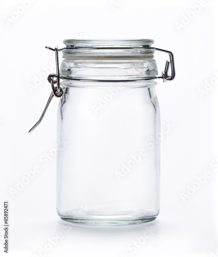 Closed Glass Jar.