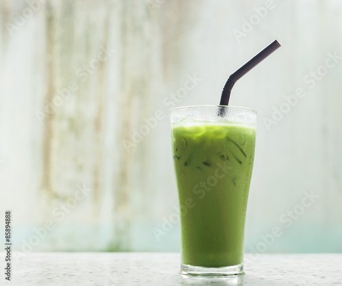 Ice milk green tea