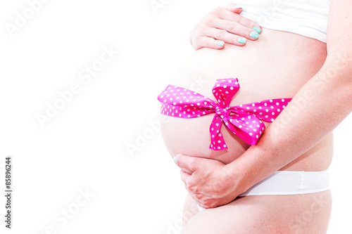 Wallpaper Mural Pregnant blonde woman in her home. Torontodigital.ca