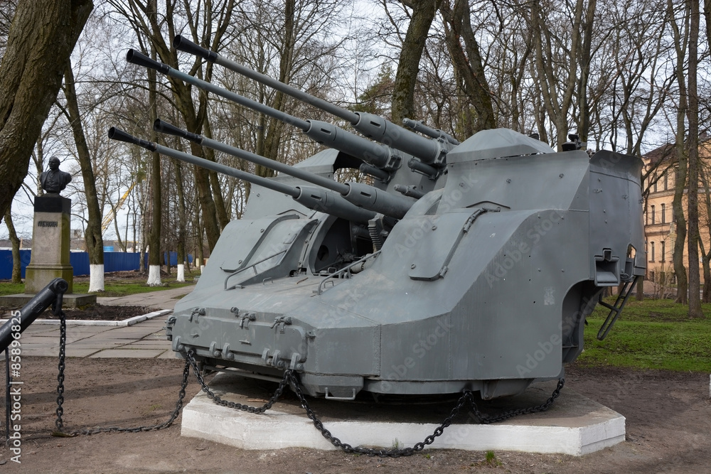 Old battle cannon at the Shlisselburg city Old battle cannon at the Shlisselburg city