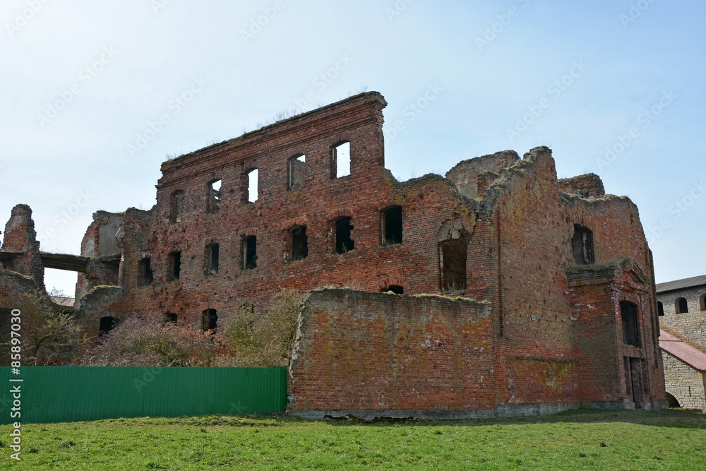 Ruins of the old prison in Oreshek fortress, Shlisselburg