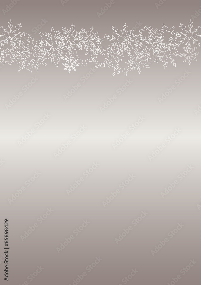 Fototapeta premium Weihnachten, Hintergrund, silber, Schnee