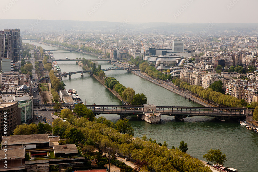 Paris aerial view