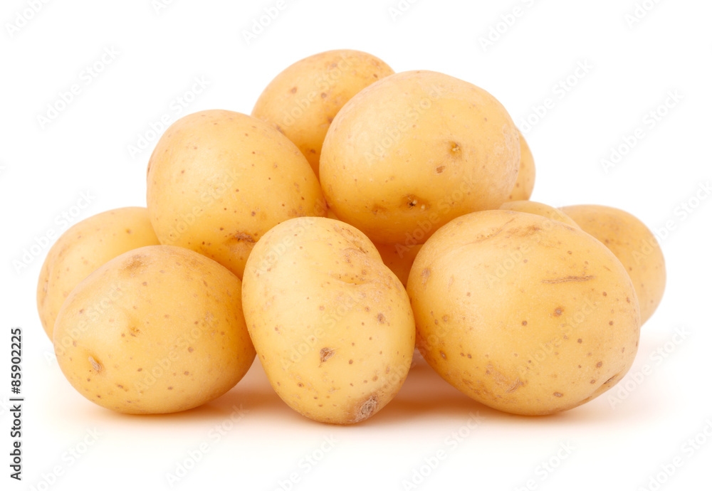new potato tuber isolated on white background cutout new potato tuber isolated on white background cutout
