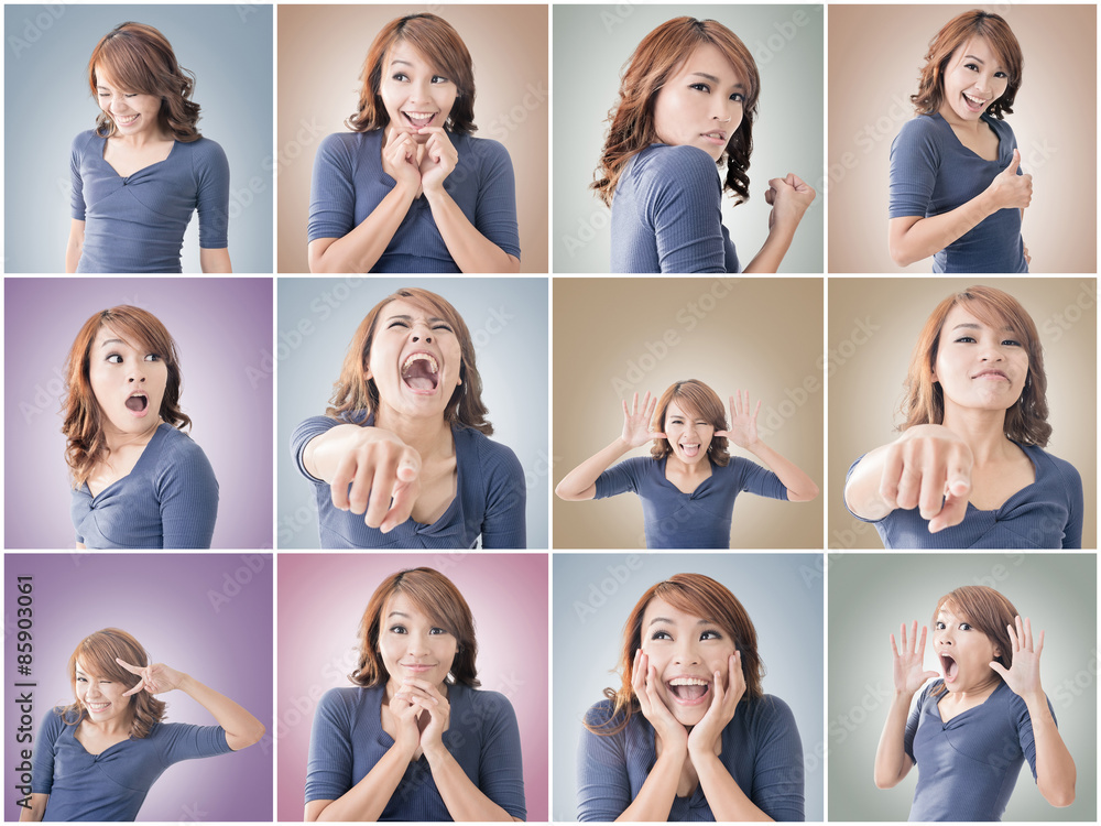 Asian woman face Asian woman face