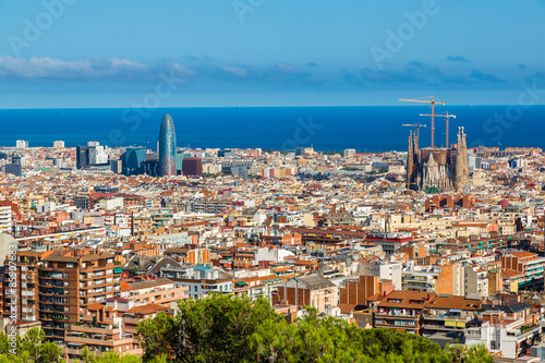 Panoramic view of Barcelona #85907883