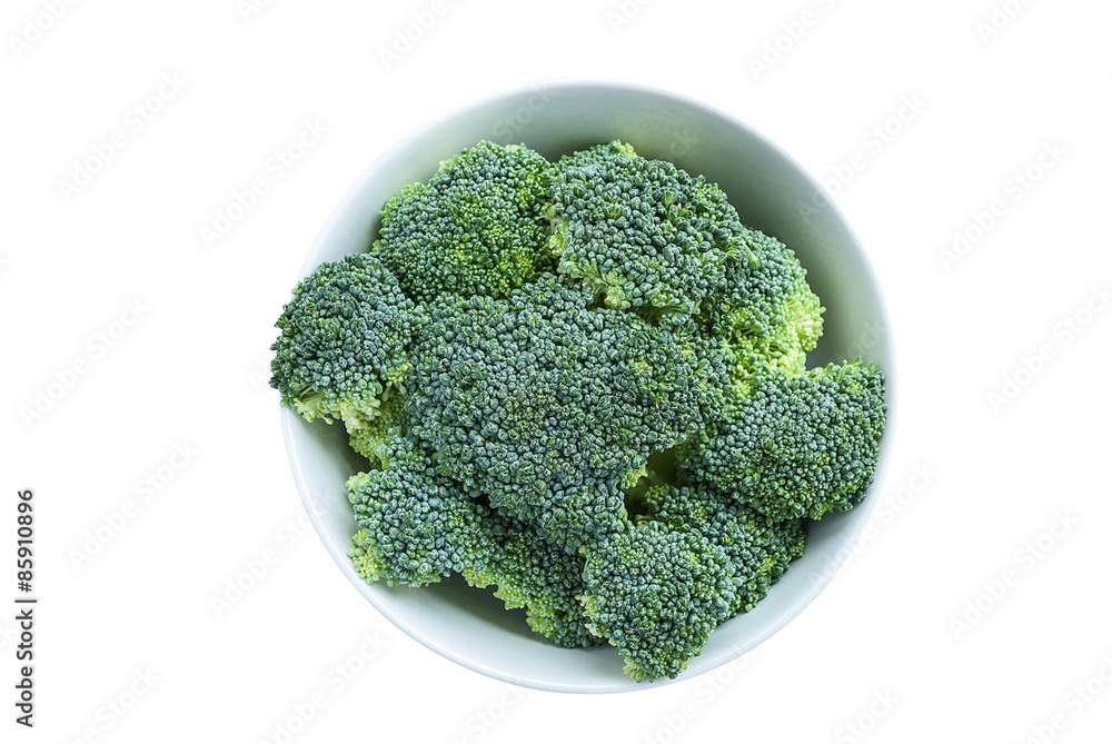 Fresh broccoli isolated on white background Fresh broccoli isolated on white background