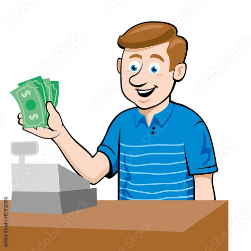 Shopkeeper Vector Design