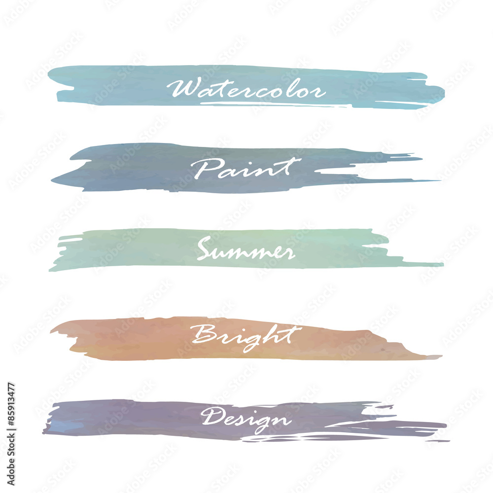 Obraz premium Set of banners. Vector illustration.blue green brown violet purp