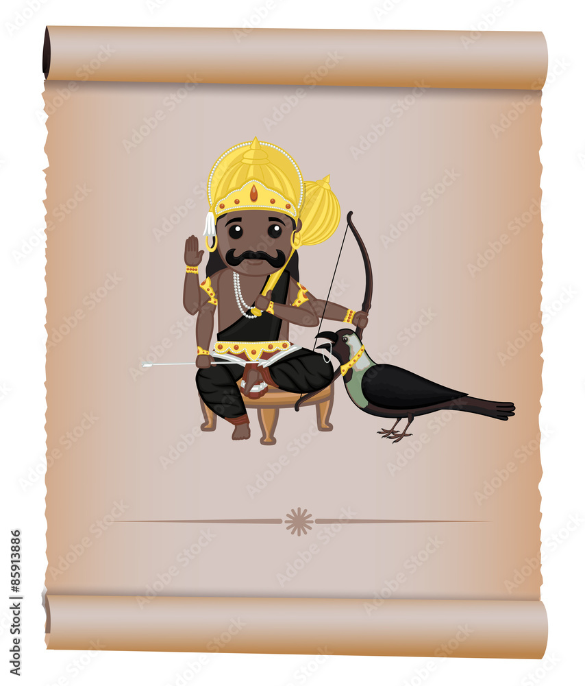 Shani Maharaj Hindu God of Death Stock Vector Adobe Stock