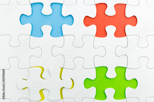 jigsaw puzzle use for business background