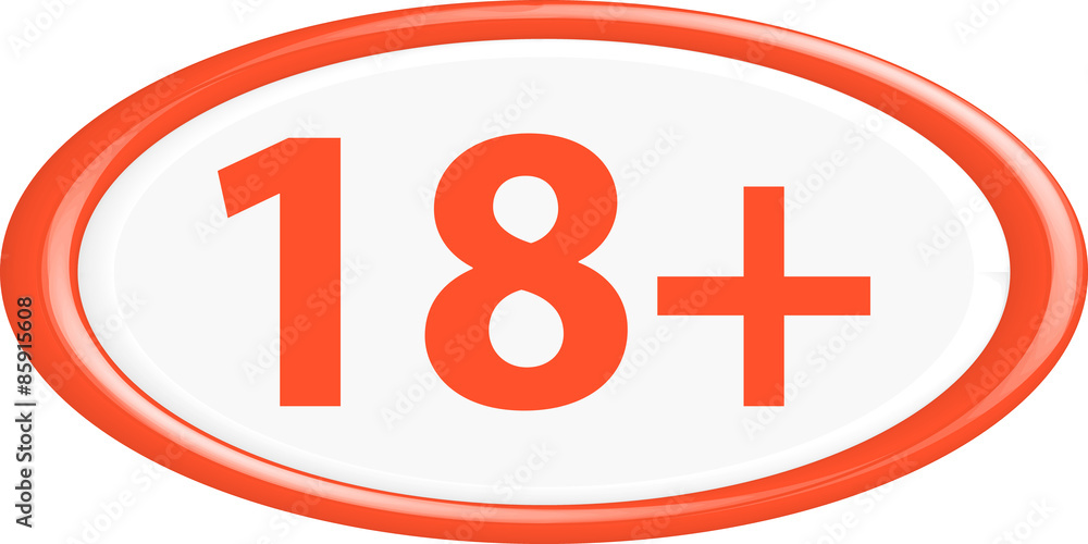 Button 18+ Button 18+