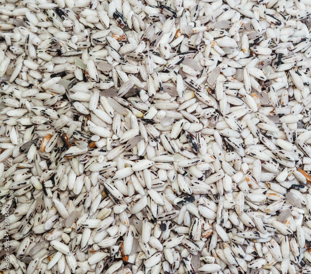 Food background with of rice variety . rice mixture. black rice, Food background with of rice variety . rice mixture. black rice,