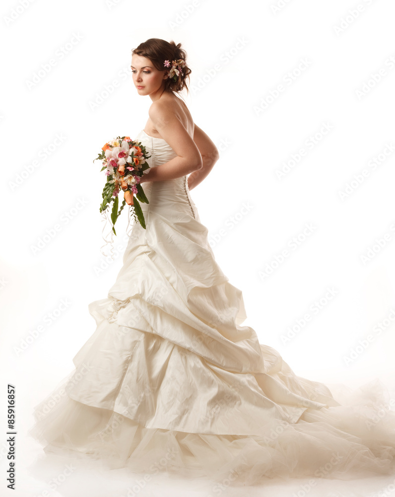 Bride with bouquet Bride with bouquet