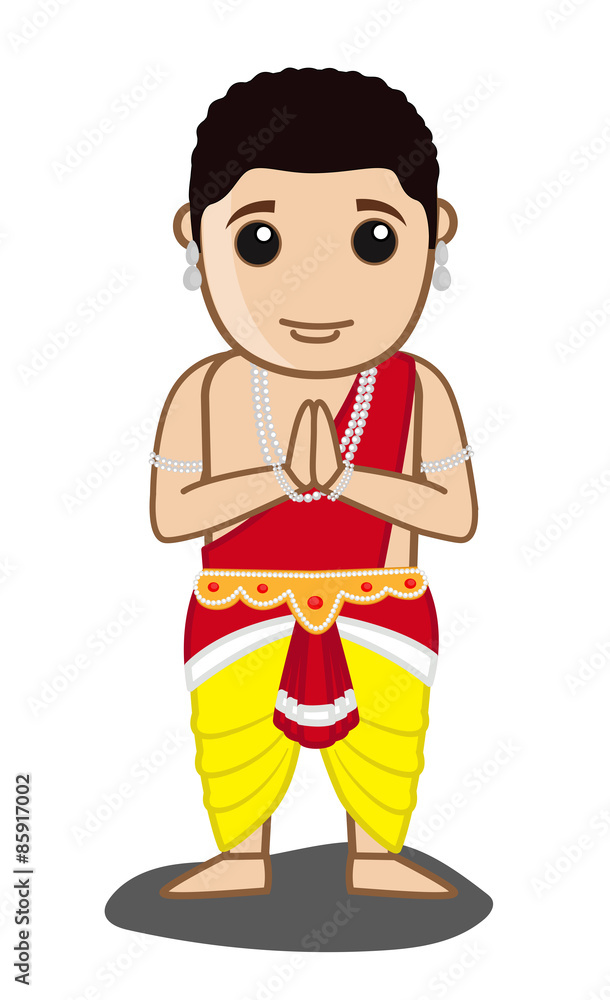Traditional Mythological Indian Man