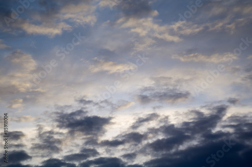 Sunset Sky with Clouds © AnnaPa