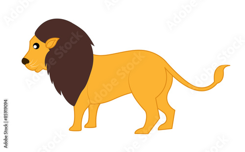 Cartoon Wild Lion