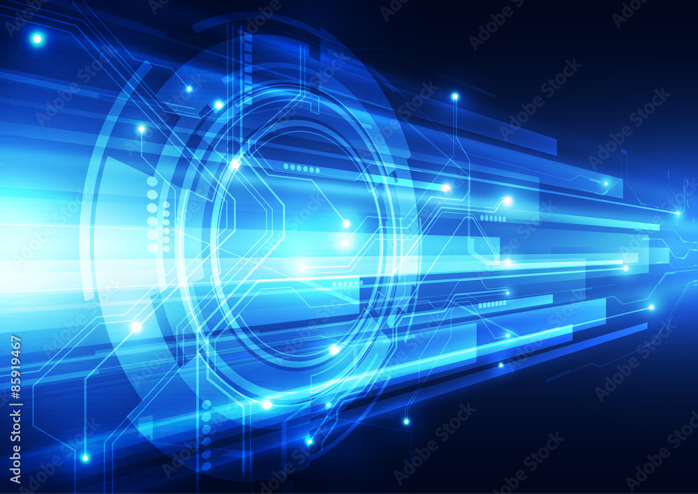 Fototapeta premium vector digital speed technology, abstract background