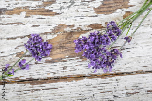 Fototapeta Naklejka Na Ścianę i Meble -  Lavender on rustic wood background