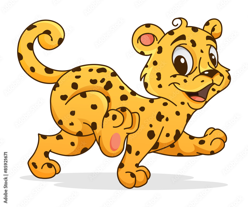 Cute leopard cartoon Cute leopard cartoon