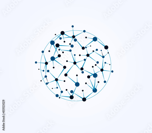 Vector design Global network icon