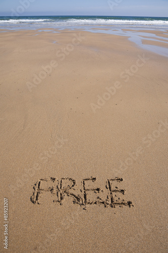 free on sand beach