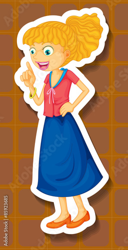 Woman talking