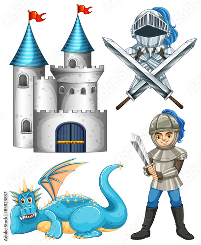 Knight and dragon
