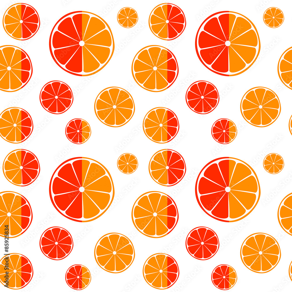 Orange and grapefruit slices seamless pattern background Orange and grapefruit slices seamless pattern background