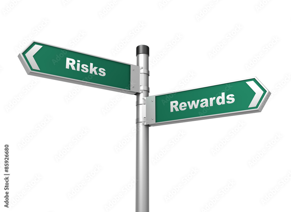 Fototapeta premium risks rewards