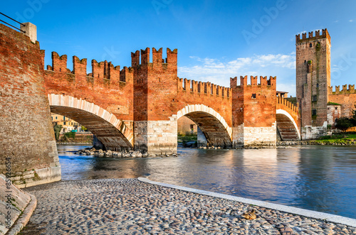 Ponte Scaligero, Verona, Italy photo