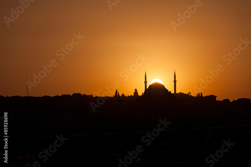Mosque silhouette Istanbul