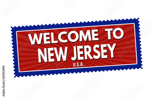 Welcome to New Jersey stamp