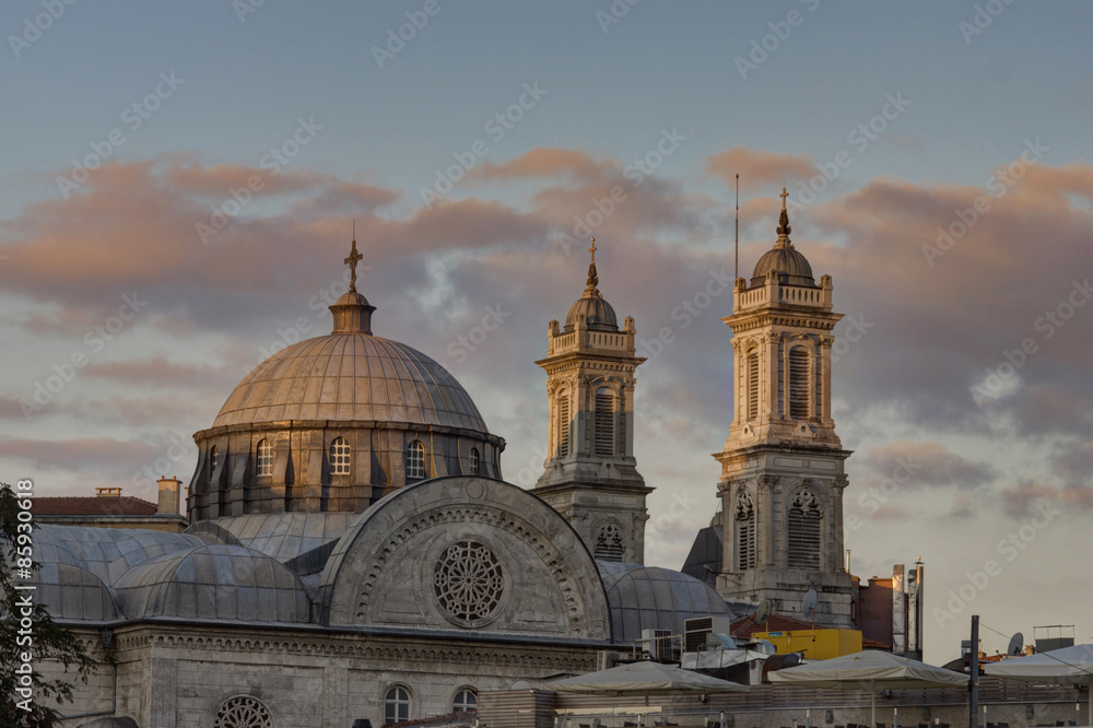 Aya Triada orthodox church in Taksim, Istanbul