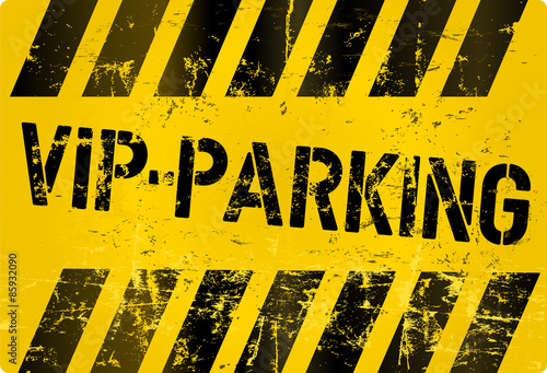 V.I.P. parking sign, vector