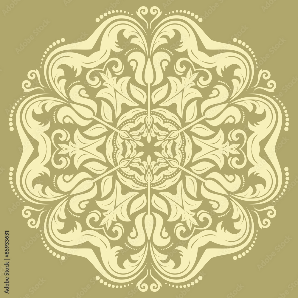 Damask Vector Orient Pattern Damask Vector Orient Pattern