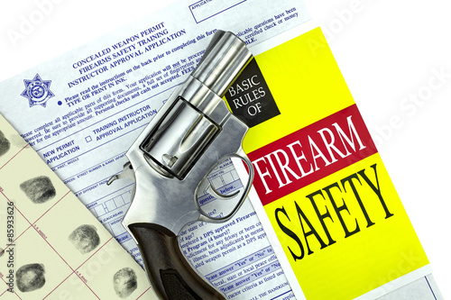 Concealed Weapon Permit Application with Gun