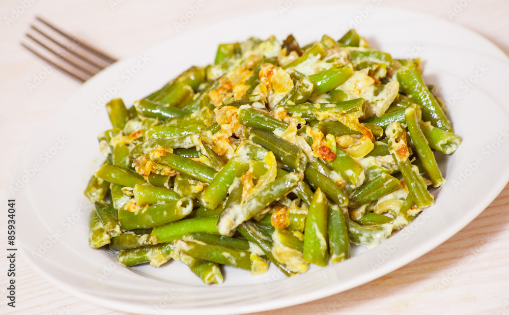 fried green string beans