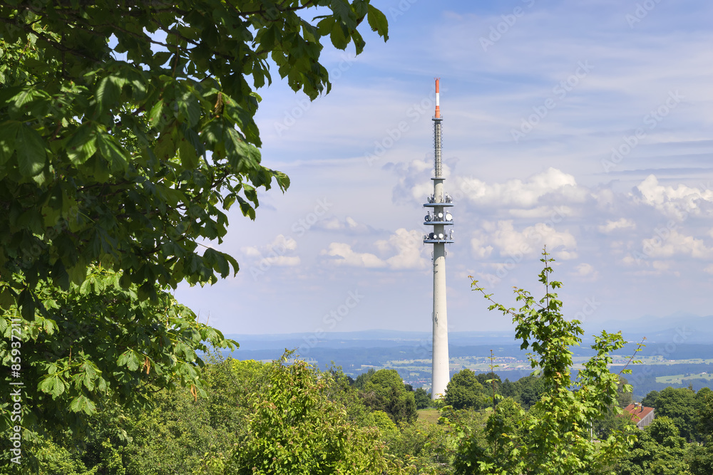 Fototapeta premium Landscape Broadcasting Tower