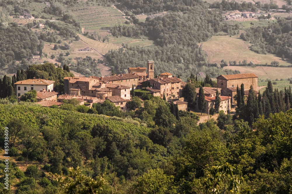 Volpaia. Medioeval town in the heart of Chianti. Tuscany