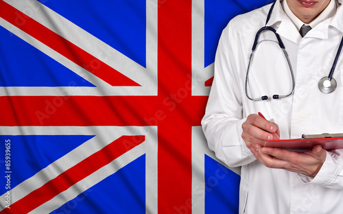 Doctor and United Kingdom flag