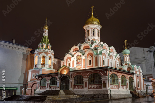 Orthodox church on Red Square in Moscow, Russia