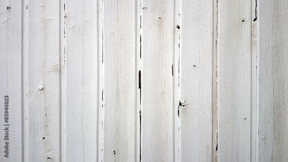 Old white wooden wall as background Old white wooden wall as background
